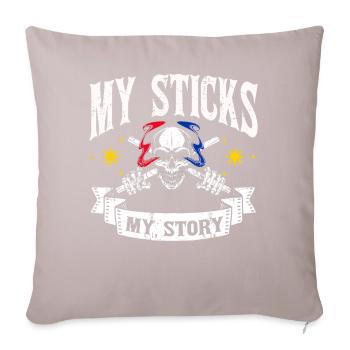 Arnis Kali Eskrima Filipino FMA - Housse de coussin décorative 45 x 45 cm - taupe clair - Devant