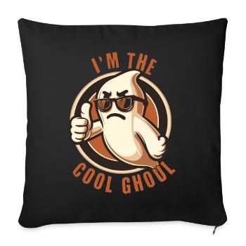 I'm The Cool Ghost Halloween Fun - Sofa pillowcase 17,3'' x 17,3'' (45 x 45 cm) - black - Front