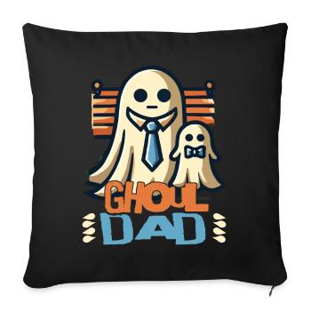 Ghoul Dad Ghost Fun for Dads - Sofa pillowcase 17,3'' x 17,3'' (45 x 45 cm) - black - Front
