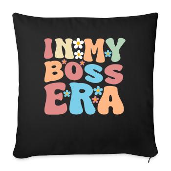 Bossy Supervisor Sarkasmus Büro - Sofakissenbezug 45 x 45 cm - Schwarz - Vorne