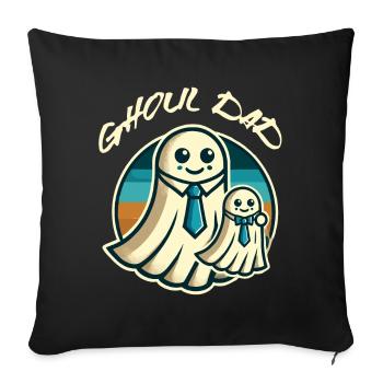 Ghoul Dad Funny Ghost Gang - Sofa pillowcase 17,3'' x 17,3'' (45 x 45 cm) - black - Front