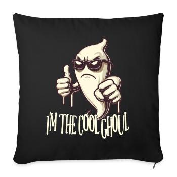 I'm The Cool Ghost Halloween Fun - Sofa pillowcase 17,3'' x 17,3'' (45 x 45 cm) - black - Front