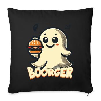 luGespenst Boorger pour les fans de Hambourg - Housse de coussin décorative 45 x 45 cm - noir - Devant