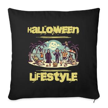 Halloween Lifestyle Beach Party Fun - Sofa pillowcase 17,3'' x 17,3'' (45 x 45 cm) - black - Front