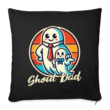 Ghoul Dad Ghost Family Fun - Sofa pillowcase 17,3'' x 17,3'' (45 x 45 cm) - black - Front