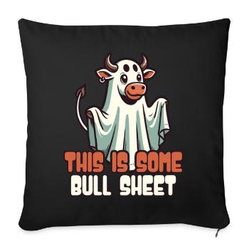 This is real funny cow spirit - Sofa pillowcase 17,3'' x 17,3'' (45 x 45 cm) - black - Front