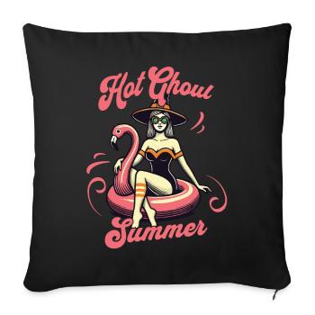 Hot Ghoul Summer Fun Witch - Sofa pillowcase 17,3'' x 17,3'' (45 x 45 cm) - black - Front