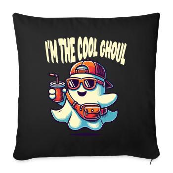 I'm The Cool Ghost Halloween Fun - Sofa pillowcase 17,3'' x 17,3'' (45 x 45 cm) - black - Front