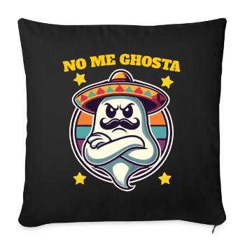 Mexican Ghost Funny Pun - Sofa pillowcase 17,3'' x 17,3'' (45 x 45 cm) - black - Front