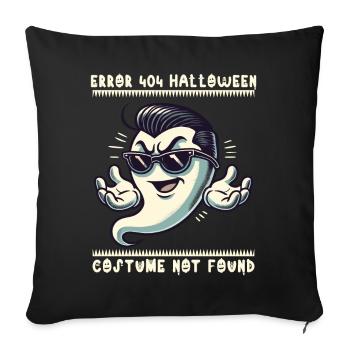 Erreur drôle 404 Costume d’Halloween introuvable - Housse de coussin décorative 45 x 45 cm - noir - Devant
