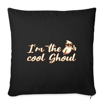 Ich Bin Der Coole Geist Halloween Spaß - Sofakissenbezug 45 x 45 cm - Schwarz - Vorne
