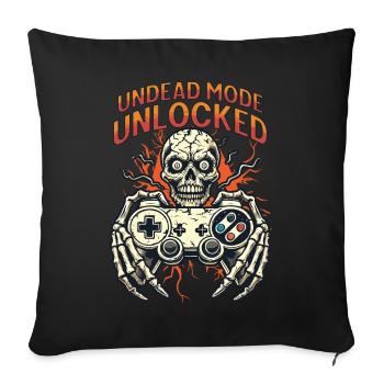Manette de jeu zombie Unleashed Undead - Housse de coussin décorative 45 x 45 cm - noir - Devant
