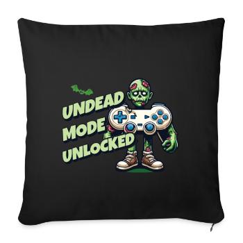 Zombie Gaming Controller: Undead Mode - Sofa pillowcase 17,3'' x 17,3'' (45 x 45 cm) - black - Front
