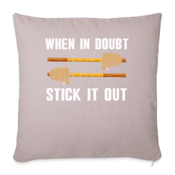Arnis Eskrima Kali Filipino FMA - Housse de coussin décorative 45 x 45 cm - taupe clair - Devant