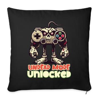 Zombie Gaming Controller: Undead Mode - Sofa pillowcase 17,3'' x 17,3'' (45 x 45 cm) - black - Front