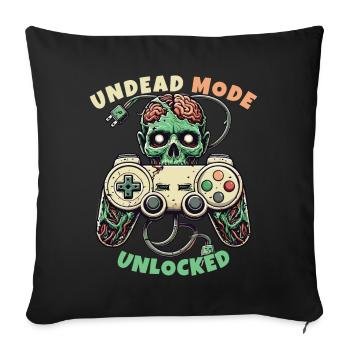 Zombie Gaming Controller: Undead Mode - Sofa pillowcase 17,3'' x 17,3'' (45 x 45 cm) - black - Front