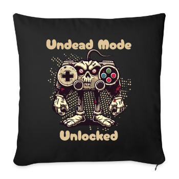 Mode manette de jeu Zombie déchaîné - Housse de coussin décorative 45 x 45 cm - noir - Devant