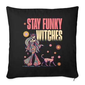 Sorcières Lover Design Drôle Sorcières Dire - Housse de coussin décorative 45 x 45 cm - noir - Devant