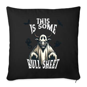 Halloween Humor Funny Bull Sheet - Sofa pillowcase 17,3'' x 17,3'' (45 x 45 cm) - black - Front
