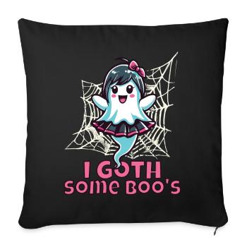 Halloween Goth Girl I Goth Some Boo's - Sofa pillowcase 17,3'' x 17,3'' (45 x 45 cm) - black - Front