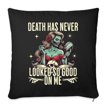 La mort n’a jamais été aussi belle - Housse de coussin décorative 45 x 45 cm - noir - Devant