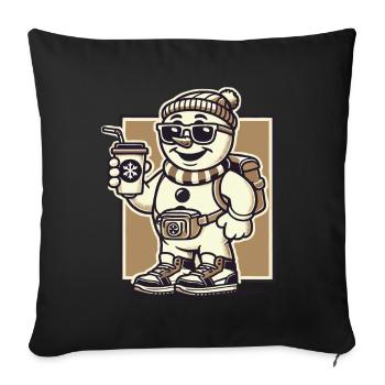 Funny Snobs Christmas Sarcasm - Sofa pillowcase 17,3'' x 17,3'' (45 x 45 cm) - black - Front