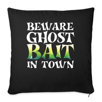 Vivre la vie fantôme Spook Life Appât - Housse de coussin décorative 45 x 45 cm - noir - Devant