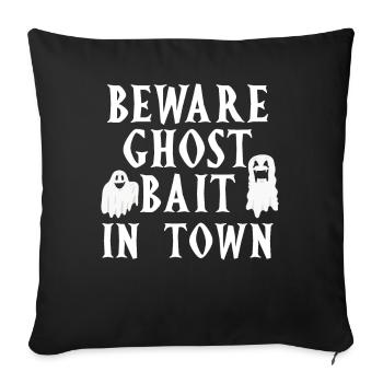 Living The Spook Life Ghost Bait - Sofa pillowcase 17,3'' x 17,3'' (45 x 45 cm) - black - Front