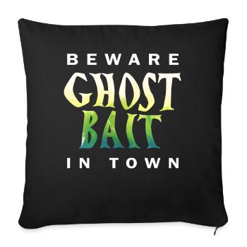 Living The Spook Life Ghost Bait - Sofa pillowcase 17,3'' x 17,3'' (45 x 45 cm) - black - Front