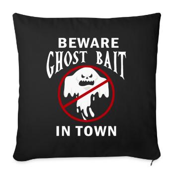 Vivre la vie fantôme Spook Life Appât - Housse de coussin décorative 45 x 45 cm - noir - Devant