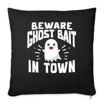 Vivre la vie fantôme Spook Life Appât - Housse de coussin décorative 45 x 45 cm - noir - Devant