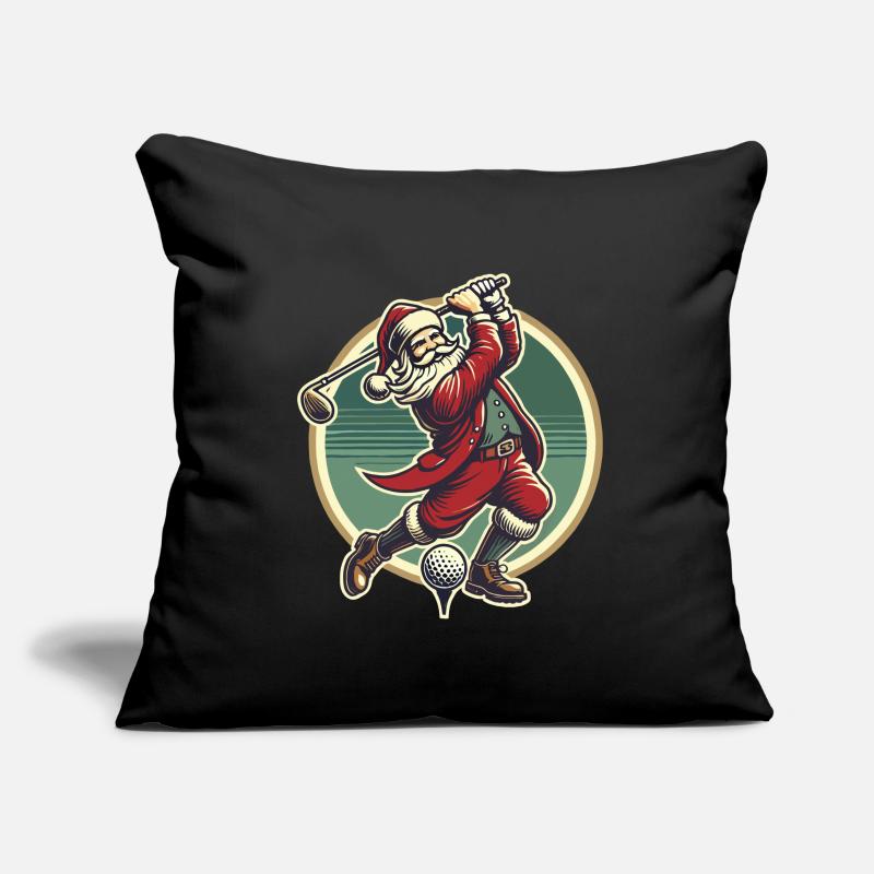 Golf Playing Santa Claus Design Sofa pillowcase 17,3'' x 17,3'' (45 x 45 cm)