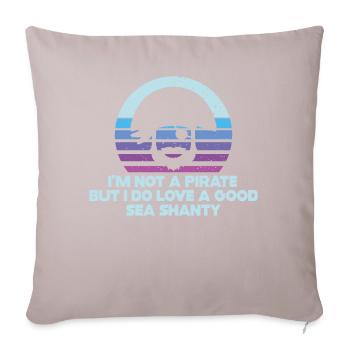 Matrose Meme Piratenschiff Ozean Segeln - Sofakissenbezug 45 x 45 cm - helles Taupe - Vorne