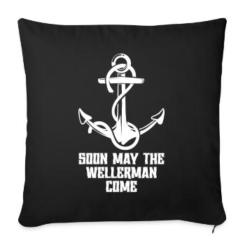Sailor Meme Pirate Ship Ocean Sailing - Sofa pillowcase 17,3'' x 17,3'' (45 x 45 cm) - black - Front