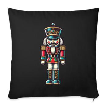 Traditional Nutcracker Christmas Magic - Sofa pillowcase 17,3'' x 17,3'' (45 x 45 cm) - black - Front