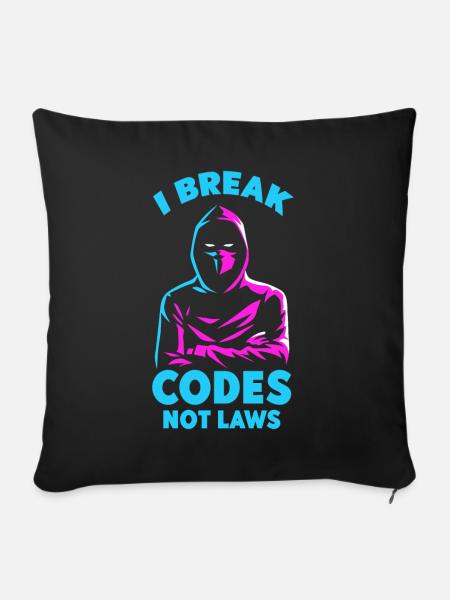 Cybersicherheitsexpertise von ethischen Hackern - Sofakissenbezug 45 x 45 cm - Schwarz