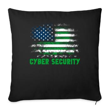 Expertise en cybersécurité de hackers éthiques - Housse de coussin décorative 45 x 45 cm - noir - Devant
