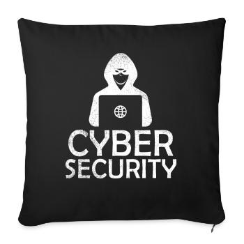 Expertise en cybersécurité de hackers éthiques - Housse de coussin décorative 45 x 45 cm - noir - Devant