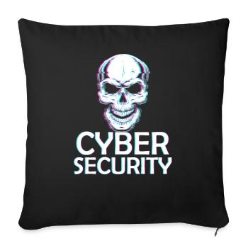 Expertise en cybersécurité de hackers éthiques - Housse de coussin décorative 45 x 45 cm - noir - Devant