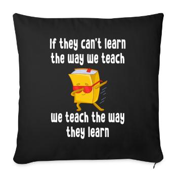 Special Education Teacher Autism - Sofa pillowcase 17,3'' x 17,3'' (45 x 45 cm) - black - Front