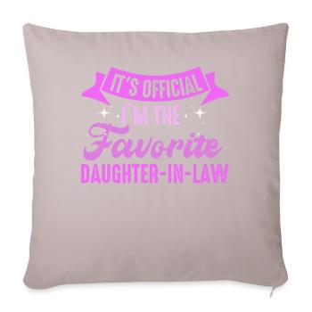 I'm The Favorite Daughter-In-Law - Sofa pillowcase 17,3'' x 17,3'' (45 x 45 cm) - light taupe - Front