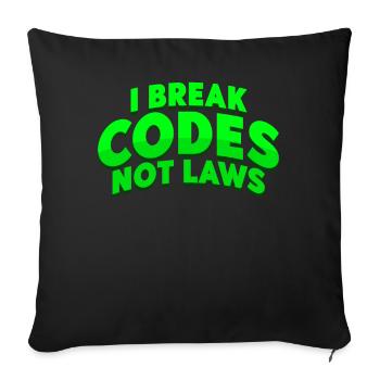 Cybersicherheitsexpertise von ethischen Hackern - Sofakissenbezug 45 x 45 cm - Schwarz - Vorne