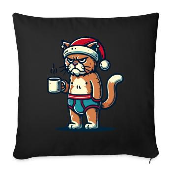 Christmas Funny - Sofa pillowcase 17,3'' x 17,3'' (45 x 45 cm) - black - Front