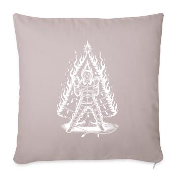 Ruse Sarcasme Horreur Noël Design - Housse de coussin décorative 45 x 45 cm - taupe clair - Devant