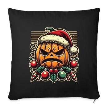 Halloween Christmas Pumpkin Fun - Sofa pillowcase 17,3'' x 17,3'' (45 x 45 cm) - black - Front