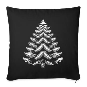 Magical Christmas tree for festive mood - Sofa pillowcase 17,3'' x 17,3'' (45 x 45 cm) - black - Front