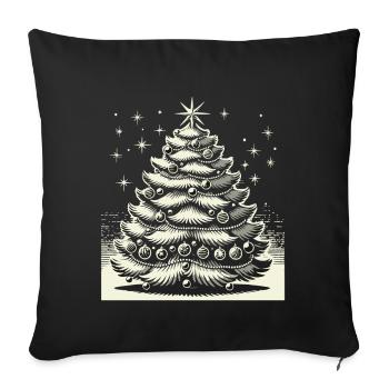 Christmas Nostalgic Christmas Tree Magic - Sofa pillowcase 17,3'' x 17,3'' (45 x 45 cm) - black - Front
