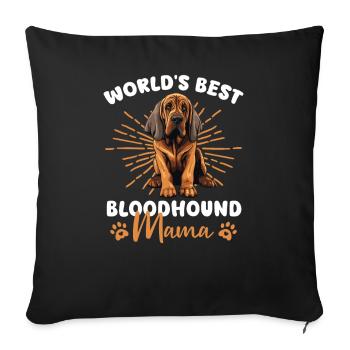 Bloodhound Groovy Bloodhound Mama - Housse de coussin décorative 45 x 45 cm - noir - Devant