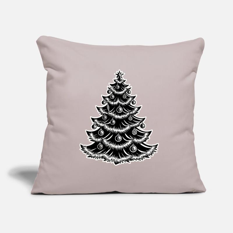 Christmas tree with baubles Sofa pillowcase 17,3'' x 17,3'' (45 x 45 cm)