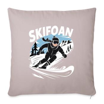 Skifoan - Austrian Ski - Sofa pillowcase 17,3'' x 17,3'' (45 x 45 cm) - light taupe - Front